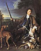 Portrait of the Artist in Hunting Dress Francois Desportes